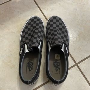 Vans black and grey checkerboard